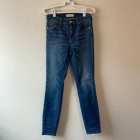 Madewell Denim - Madewell size 26 High riser skinny jeans medium wash
